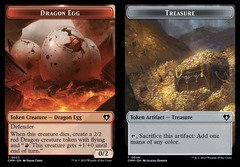 Dragon Egg (0022) // Treasure (0048) Double-Sided Token - Foil